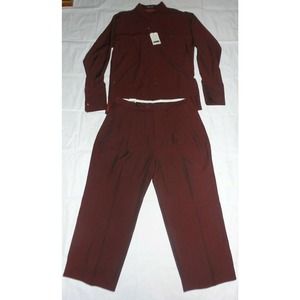 Step One Mens XL Button-Down Shirt/Pants Size 40